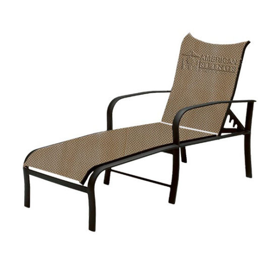 Chaise Lounge Curved back 2 Piece Sling